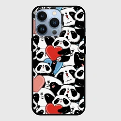 Чехол iPhone 13 Pro Милые панды