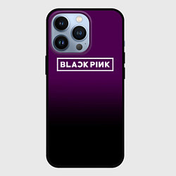 Чехол для iPhone 13 Pro Black Pink: Violet Gradient, цвет: 3D-черный