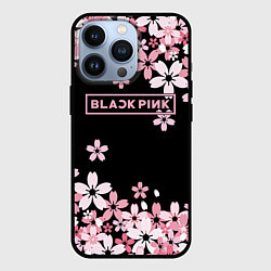 Чехол для iPhone 13 Pro Black Pink: Pink Sakura, цвет: 3D-черный