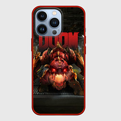 Чехол для iPhone 13 Pro DOOM: Pinky Monster, цвет: 3D-красный