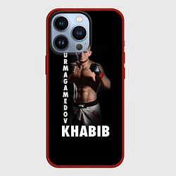 Чехол для iPhone 13 Pro Хабиб: Дагестанский борец, цвет: 3D-красный