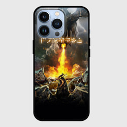 Чехол для iPhone 13 Pro TES: Dragon Flame, цвет: 3D-черный
