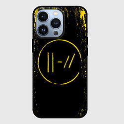 Чехол для iPhone 13 Pro 21 Pilots: Yellow & Black, цвет: 3D-черный