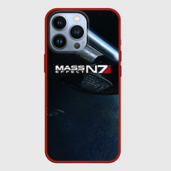 Чехол для iPhone 13 Pro Mass Effect N7, цвет: 3D-красный