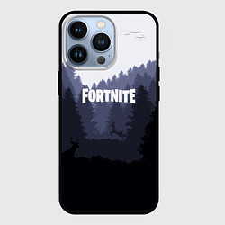 Чехол для iPhone 13 Pro Fortnite: Dark Forest, цвет: 3D-черный