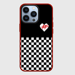 Чехол для iPhone 13 Pro ФРЕНДЗОНА: ЧБ, цвет: 3D-красный