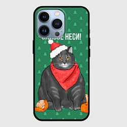 Чехол для iPhone 13 Pro Оливье неси, цвет: 3D-черный