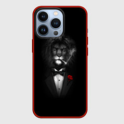 Чехол для iPhone 13 Pro Мистер Лев, цвет: 3D-красный