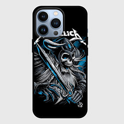 Чехол для iPhone 13 Pro Metallica, цвет: 3D-черный