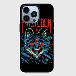 Чехол для iPhone 13 Pro Mastodon: Demonic Cat, цвет: 3D-черный