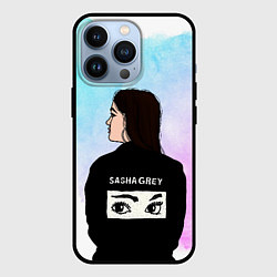 Чехол для iPhone 13 Pro Саша Грей Sasha Grey, цвет: 3D-черный