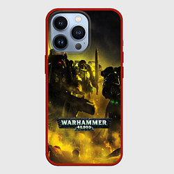 Чехол для iPhone 13 Pro Warhammer 40K - Космические Десантники, цвет: 3D-красный