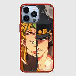 Чехол для iPhone 13 Pro Dio Brando x Jotaro, цвет: 3D-красный