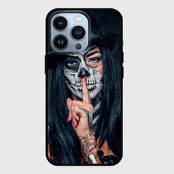 Чехол для iPhone 13 Pro Девушка halloween, цвет: 3D-черный