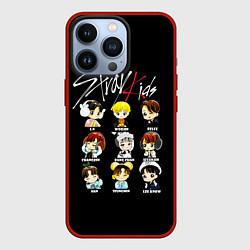 Чехол для iPhone 13 Pro Stray Kids, цвет: 3D-красный