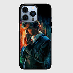 Чехол для iPhone 13 Pro Sherlock, цвет: 3D-черный