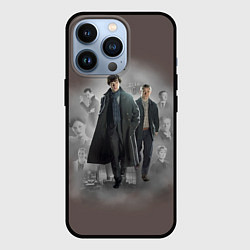 Чехол для iPhone 13 Pro Sherlock, цвет: 3D-черный