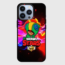 Чехол для iPhone 13 Pro BRAWL STARS LEON, цвет: 3D-черный