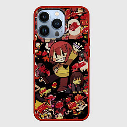 Чехол для iPhone 13 Pro UNDERTALE CHARA, цвет: 3D-красный