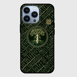 Чехол для iPhone 13 Pro Дерево жизни, цвет: 3D-черный