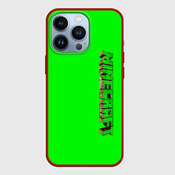 Чехол для iPhone 13 Pro Minecraft, цвет: 3D-красный