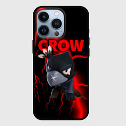 Чехол для iPhone 13 Pro Brawl Stars CROW, цвет: 3D-черный