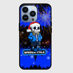 Чехол для iPhone 13 Pro НОВОГОДНИЙ UNDERTALE, цвет: 3D-черный