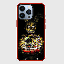Чехол для iPhone 13 Pro Five Nights At Freddy's, цвет: 3D-красный