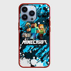 Чехол для iPhone 13 Pro Minecraft Майнкрафт, цвет: 3D-красный