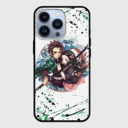 Чехол для iPhone 13 Pro KIMETSU NO YAIBA, цвет: 3D-черный