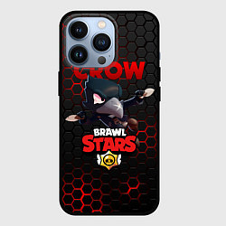 Чехол для iPhone 13 Pro BRAWL STARS CROW, цвет: 3D-черный