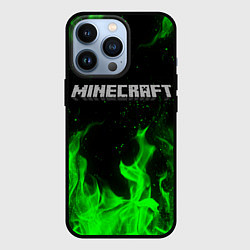 Чехол для iPhone 13 Pro MINECRAFT, цвет: 3D-черный