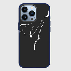 Чехол для iPhone 13 Pro Лунопёс, цвет: 3D-тёмно-синий