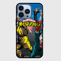 Чехол для iPhone 13 Pro My Hero Academia все герои, цвет: 3D-черный