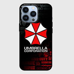 Чехол для iPhone 13 Pro RESIDENT EVIL UMBRELLA CORP, цвет: 3D-черный