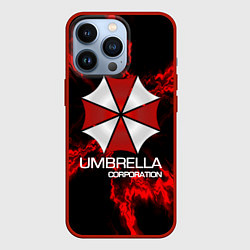 Чехол для iPhone 13 Pro UMBRELLA CORP, цвет: 3D-красный