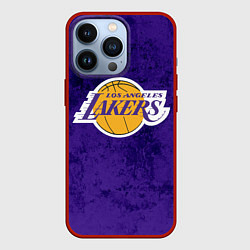 Чехол для iPhone 13 Pro LA LAKERS, цвет: 3D-красный