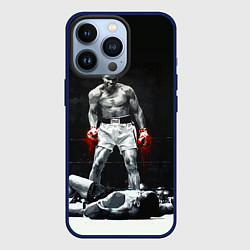 Чехол для iPhone 13 Pro Muhammad Ali, цвет: 3D-тёмно-синий