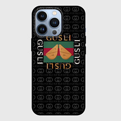 Чехол для iPhone 13 Pro GUSLI, цвет: 3D-черный