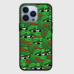 Чехол для iPhone 13 Pro Pepe The Frog, цвет: 3D-черный
