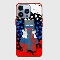 Чехол для iPhone 13 Pro CountryHumans, цвет: 3D-красный