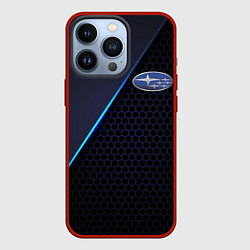 Чехол для iPhone 13 Pro SUBARU, цвет: 3D-красный