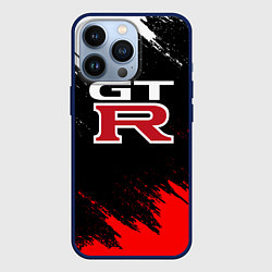 Чехол для iPhone 13 Pro NISSAN GTR, цвет: 3D-тёмно-синий