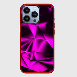 Чехол для iPhone 13 Pro НЕОНОВАЯ ТЕКСТУРА, цвет: 3D-красный