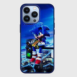 Чехол для iPhone 13 Pro SONIC, цвет: 3D-тёмно-синий