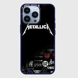 Чехол для iPhone 13 Pro Metallica, цвет: 3D-тёмно-синий