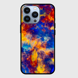 Чехол для iPhone 13 Pro Огненно-синий полутон, цвет: 3D-черный
