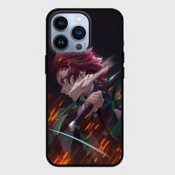 Чехол для iPhone 13 Pro KIMETSU NO YAIBA, цвет: 3D-черный