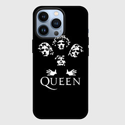Чехол для iPhone 13 Pro QUEEN НА СПИНЕ, цвет: 3D-черный