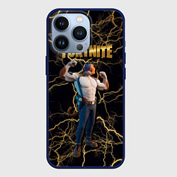 Чехол для iPhone 13 Pro Meowcles Fortnite 2, цвет: 3D-тёмно-синий